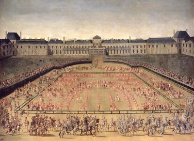 Carrousel donné pour Louis XIV dans la Cour du Palais des Tuileries, 5 juin 1662 - French School